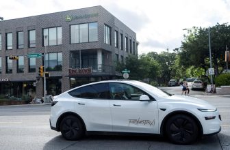 A Tesla robotaxi inexplicably drove into a parked car
